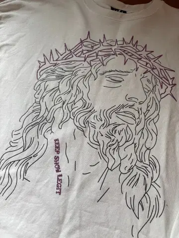 KSL supply Jesus sweat 화이트