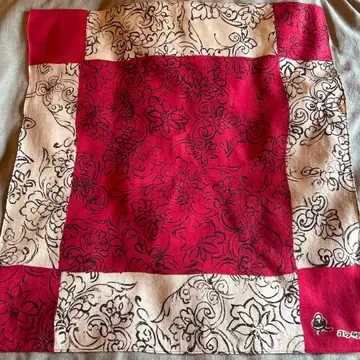 45rpm 빨간 스카프 보태니컬 무늬