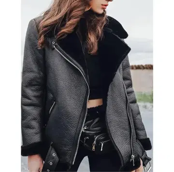 무스탕 자켓 보아 블랙 미사용 새상품