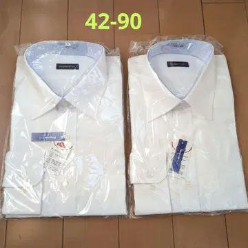 긴팔 와이셔츠 2장 세트 42-90