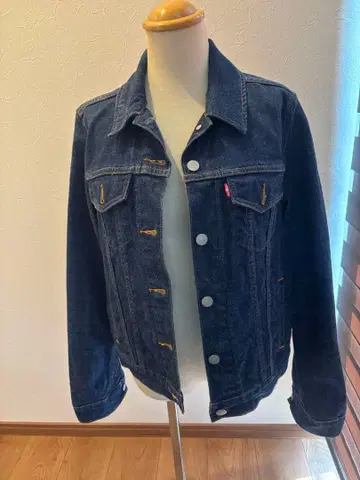 Levi's 다크 블루 데님 자켓