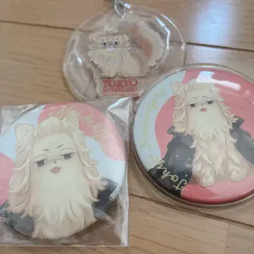 마이키 캔뱃지 고양이 개