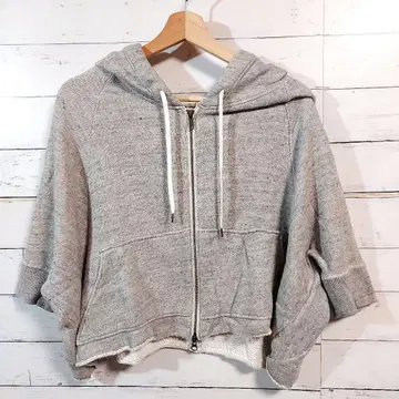 어반리서치 로쏘 여성용 후드티 그레이 프리 캐주얼 레이어드