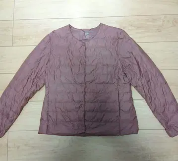 유니클로 울트라 라이트 다운 L 핑크