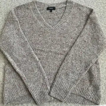 Theory 그레이 V넥 니트 S
