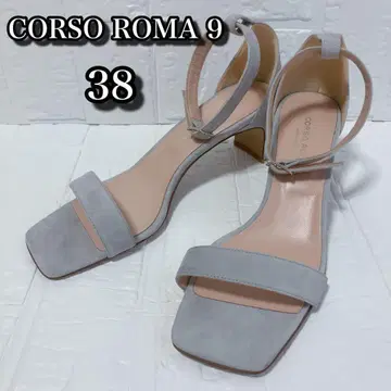 [컨디션 최상] CORSO ROMA 9 스웨이드 앵클 스트랩 샌들 38