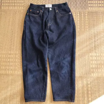 YAECA 다크 블루 하이웨스트 데님