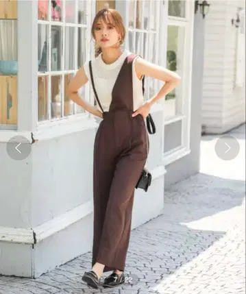 mysty woman 원숄더 라이크 스트레이트 팬츠