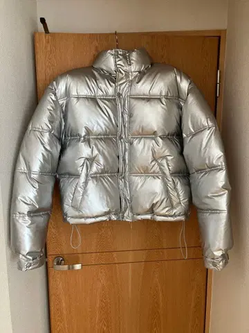 실버 숏 다운 자켓