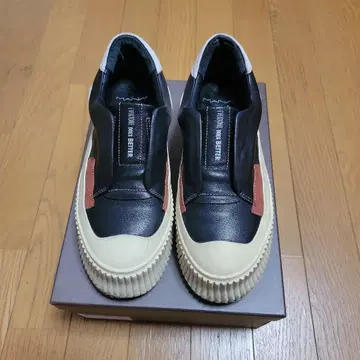 MANA 슬립온 스니커즈 블랙/오렌지