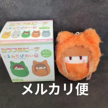 컬러풀 피치 [에토] 호두 싸개 봉제 인형 마스코트 키링