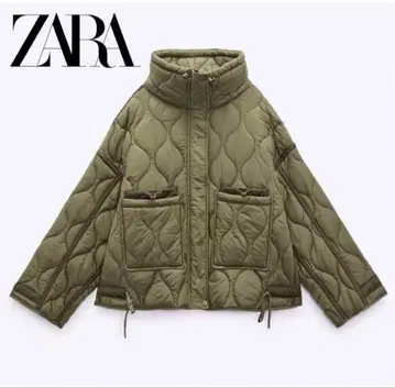 ZARA 자라 퀼팅 퍼프 자켓 숏