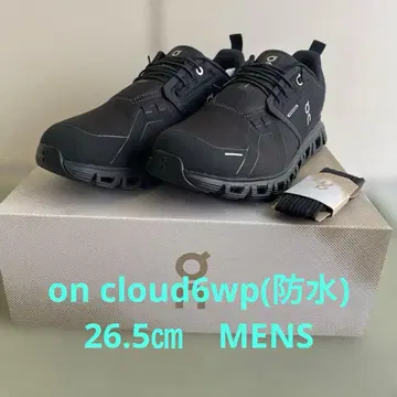 [미사용 새상품] On cloud6 방수 26.5cm 블랙 스니커즈
