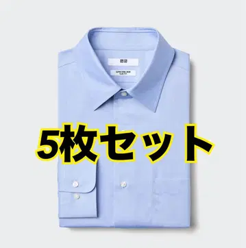 유니클로 슈퍼 논아이론 셔츠 M 사이즈 5매 세트