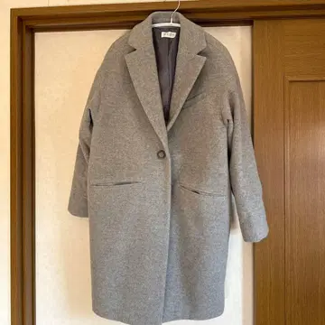 PLST 그레이 체스터 코트 M 사이즈