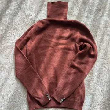 Rish NY 캐시미어 브라운 터틀넥 스웨터