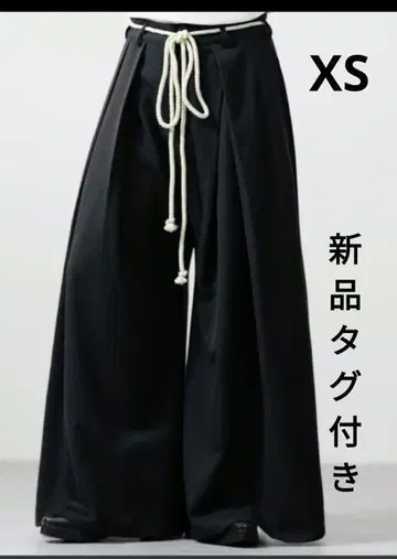 택 포함 새상품 CLEL TR 루즈 하카마 팬츠 &  벨트