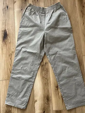 미즈이로 인드 팬츠 허리밴딩 팬츠 베이지