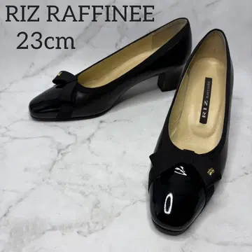23 EE 리즈 라피네 펌프스 블랙 가죽 에나멜 포멀 출퇴근