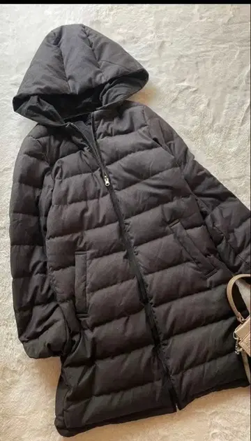 뷰티앤유스 리버서블 다운 코트 그레이 M