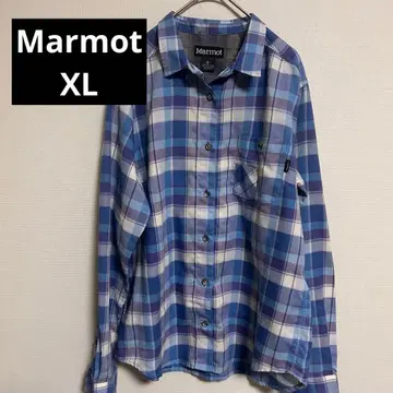 Marmot 긴팔 셔츠 블루 계열 새상품급