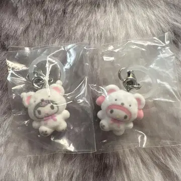 산리오 캐릭터즈 포근포근 스노우 마스코트 액세서리 마이멜로디 쿠로미