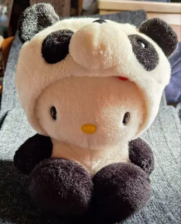 헬로키티 팬더 모자 봉제 인형