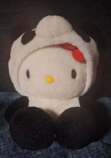 헬로키티 팬더 모자 봉제 인형