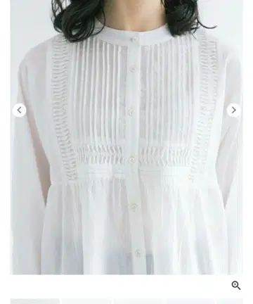 퐁데샤롱 긴팔 블라우스 화이트