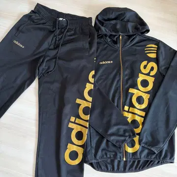 adidas 블랙 골드 셋업