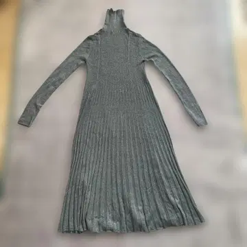 Mila Owen 그레이 리브 긴팔 니트 원피스