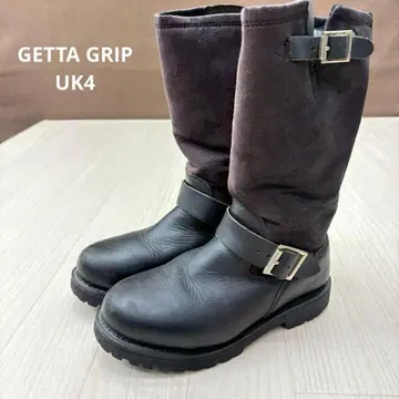 GETTA GRIP 겟타그립 천연 가죽 내 보아 엔지니어 부츠 UK4