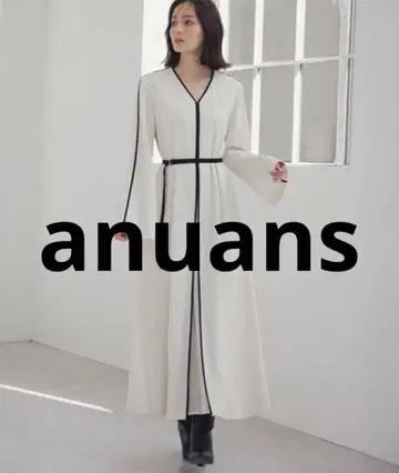 새상품급 anuans 긴팔 원피스 FREE 화이트 여성용