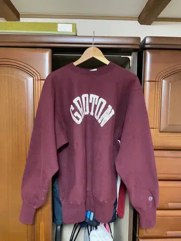 champion 리버스 위브 90s 구제 의류 GROTON 갈라짐