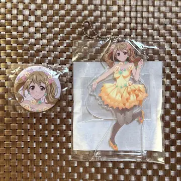 뱅드림 걸파 시부야 마루이 2017 이치가야 아리사 아크릴 스탠드 캔뱃지