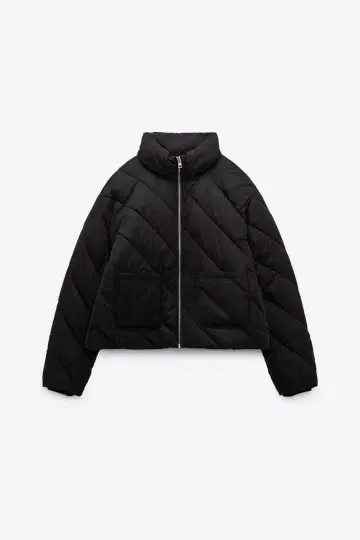 ZARA 블랙 다운 자켓 XS