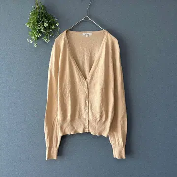 K.T 키요코 타카세 [M] 어른 내추럴 캐시미어 블렌드 V넥 가디건