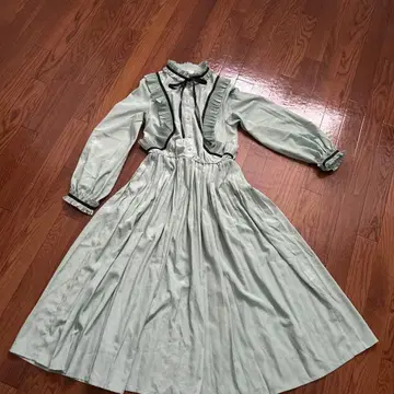 LICEU 민트 그린 롱 원피스 40 Cocomi 착용