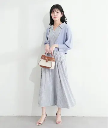 natural couture 스트라이프 원피스 반팔