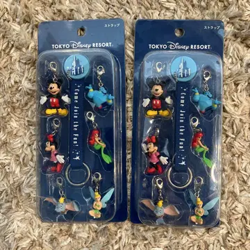[ 미사용 새상품 ] 도쿄 디즈니 리조트 캐릭터 스트랩 세트 2개 세트