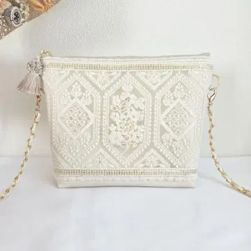 23 [ 20cm ] 사코슈 인도 자수 스마트폰 숄더 심플