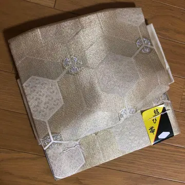 화학 섬유 2부식 나고야 오비 골드 컬러 거북이 등껍질 패턴