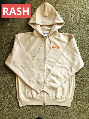 새상품 RASHWETSUITS 깃털 백 풀 집업 후드티 러쉬 XL 서핑