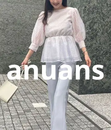 새상품급 anuans 긴팔 블라우스 FREE 화이트 여성용