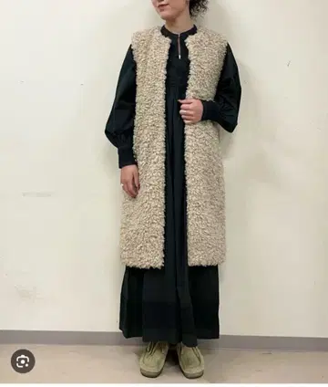 새상품급 프릭스스토어 프리다 인조 모피 보아 베스트