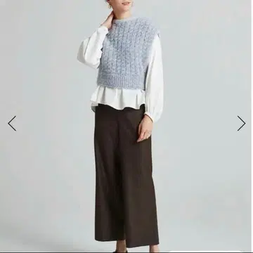 새상품급 Ballsey 워셔블 사키소니 세미 와이드 팬츠