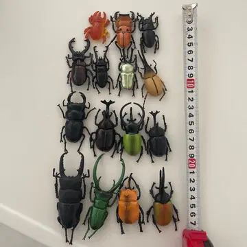 장수풍뎅이 사슴벌레 곤충 피규어 세트 15개