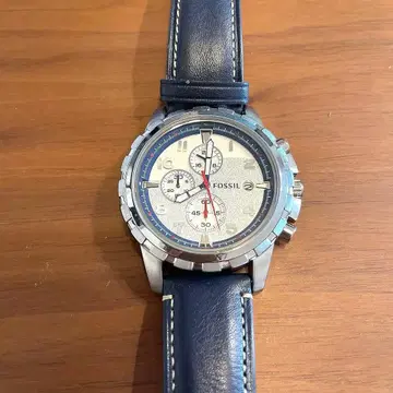 FOSSIL 아날로그 손목시계 크로노그래프 네이비