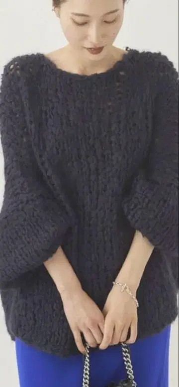 plage HAND KNIT 점보 탐 니트