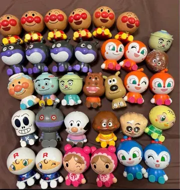 새상품급 새상품 호빵맨 빅 마스코트 묶음 판매 가챠가챠 잼 아저씨